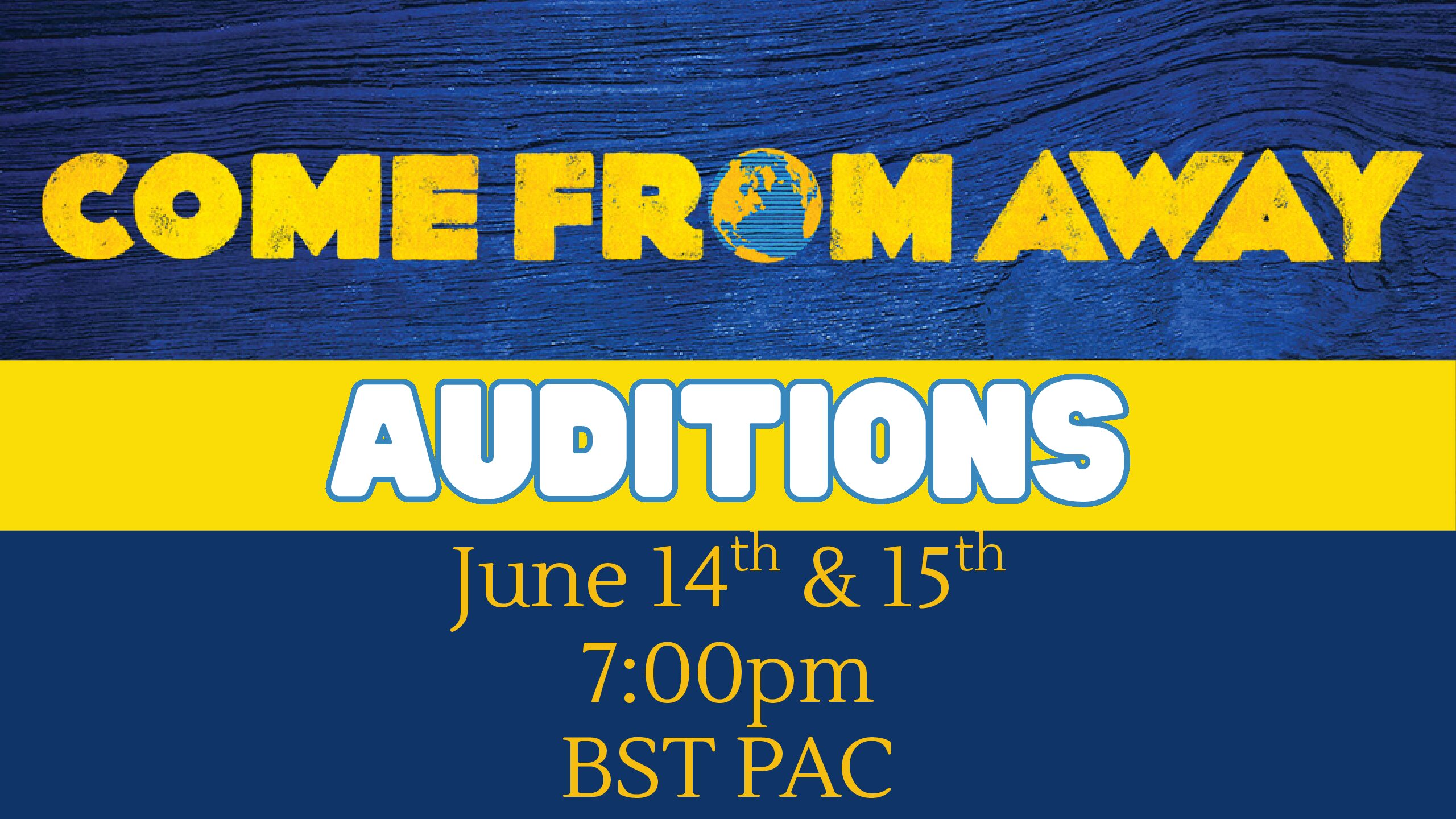 Come From Away Auditions